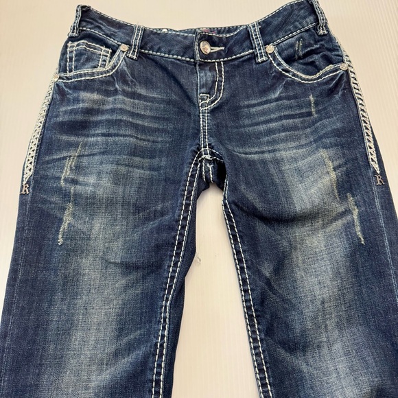 Rock & Roll Cowgirl Women’s Low Rise Jeans Style WO5534 Size 28x34 - Picture 1 of 13